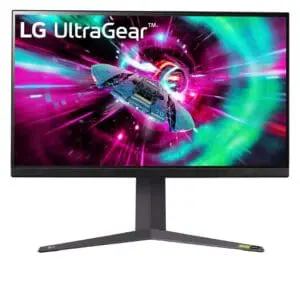 شاشة ألعاب UltraGear™ UHD مقاس 32 بوصة وسرعة ١ مللي ثانية وسرعة ١٤٤ هرتز  متوافق مع تقنية NVIDIA® G-SYNC®