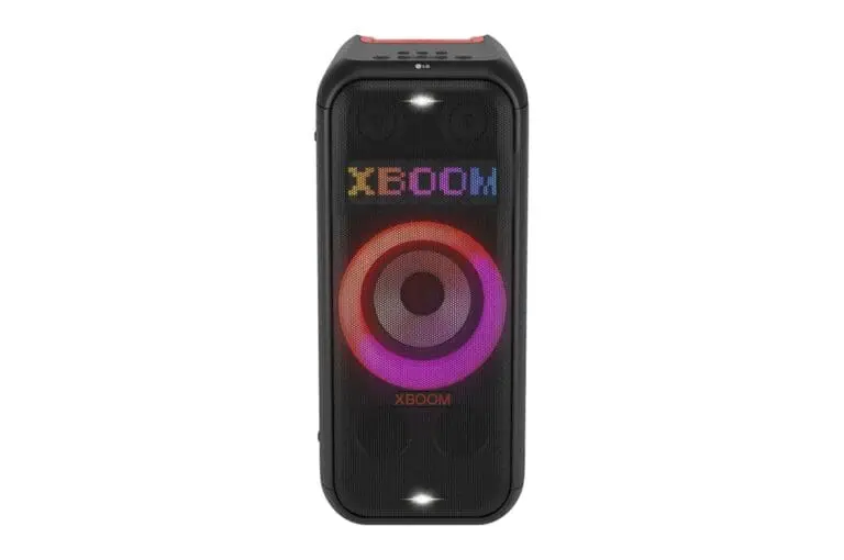 مكبر صوت LG XBOOM PARTY XL7S – مقبض قابل للاطالة وعجلات، بلوتوث، بطارية 20 ساعة، IPX4، تعزيز الصوت