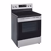 Electric oven 5 ceramic burners / easy cleaning / convection fan / Wi-Fi / Steel color