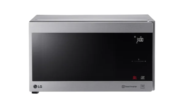 Microwave solo 42 Liter / Black Steel Door / Smart Inverter / Rotating Plate on 6 Wheels / Steel color - Image 2