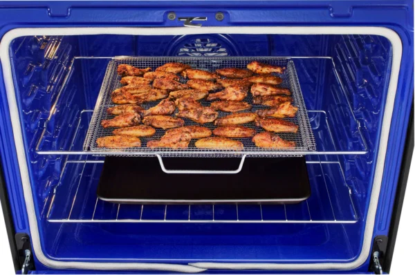 Electric oven 5 ceramic burners / Easy cleaning / Cooking fan with heater / Wi-Fi / 2x triple burner / 3 shelves / Black color - Image 11