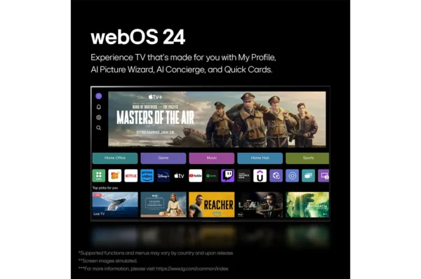 77 Inch LG OLED evo G4 4K Smart TV AI Magic remote Dolby Vision webOS24 2024 120 HZ - Image 14