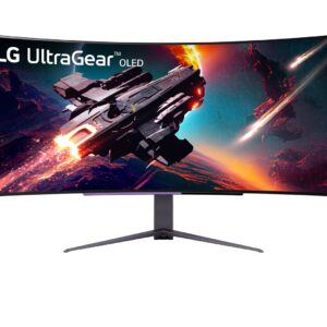 شاشة ألعاب منحنية مقاس 45 بوصة UltraGear™ OLED WQHD 240 هرتز 0.03 مللي ثانية متوافقة مع G-Sync مستوى الإنحناء 800R مع مكبرات صوت مدمجة
