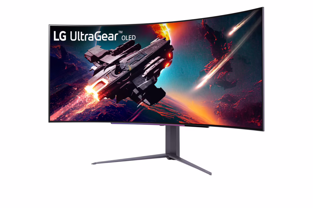 45″ UltraGear™ OLED WQHD 240Hz 0.03ms G-Sync Compatible 800R Curved Gaming Monitor with Built-in Speakers