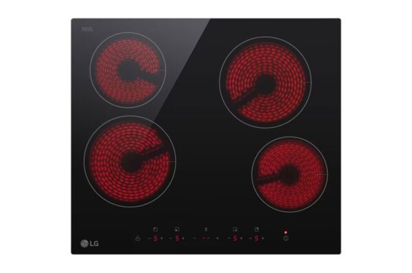 Built-in Electric Hob 60 cm / Multi-touch control button / Burner timer / Child safety lock / Hot plate indicator / Black color - Image 2