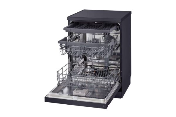Dishwasher 14 place setting / Smart rack / Low noise / Dual wash zone / Turbo cycle / Direct Drive Motor / Black steel color - Image 11