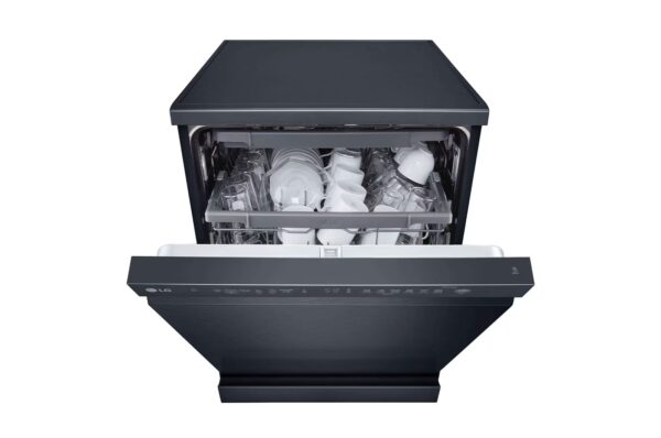 Dishwasher 14 place setting / Smart rack / Low noise / Dual wash zone / Turbo cycle / Direct Drive Motor / Black steel color - Image 5