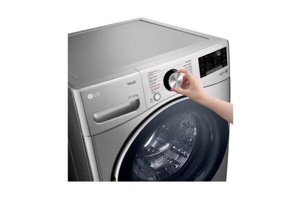 Washing Machine FL W/D 21/12 KG /Direct Drive/WiFi/Turbo Wash/Steam / Silver color - Image 4