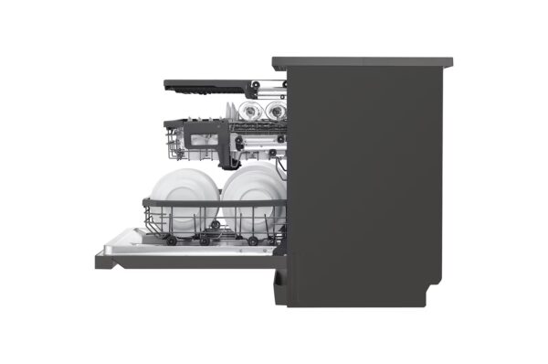 Dishwasher 14 places / Smart rack / Less noise /, Dual wash logic / Turbo cycle / Direct drive motor / Black color - Image 12