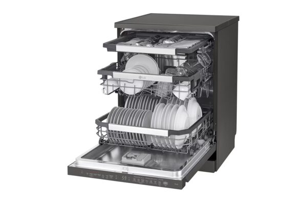 Dishwasher 14 places / Smart rack / Less noise /, Dual wash logic / Turbo cycle / Direct drive motor / Black color - Image 11