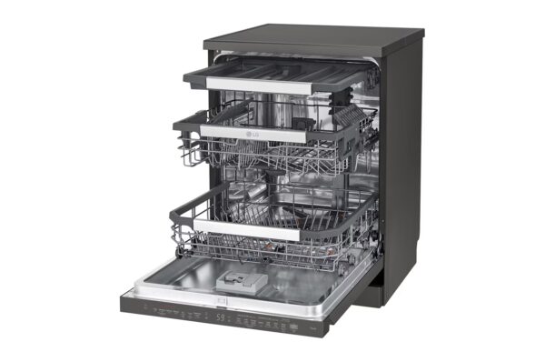 Dishwasher 14 places / Smart rack / Less noise /, Dual wash logic / Turbo cycle / Direct drive motor / Black color - Image 10