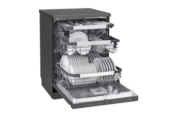 Dishwasher 14 places / Smart rack / Less noise /, Dual wash logic / Turbo cycle / Direct drive motor / Black color - Image 8