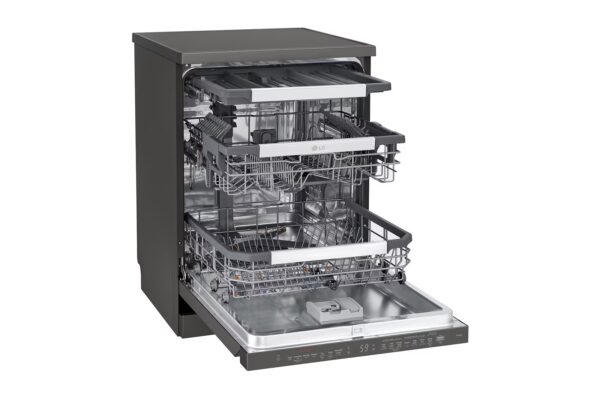 Dishwasher 14 places / Smart rack / Less noise /, Dual wash logic / Turbo cycle / Direct drive motor / Black color - Image 7