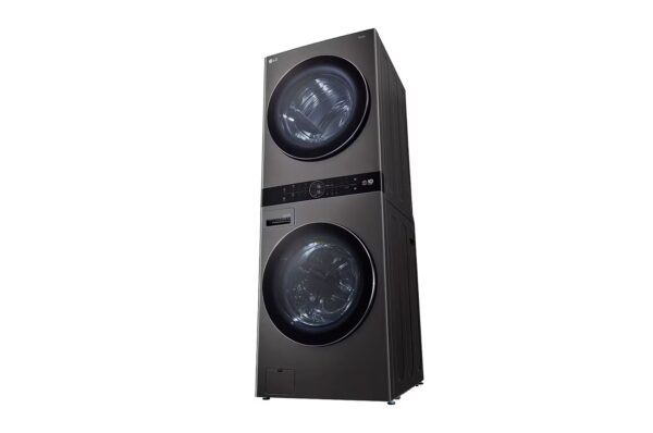 ⁦وحدة واحدة تحميل أمامي LG WashTower ™ مع لوحة تحكم بالمنتصف 21 كجم غسالة و 16 كجم مجفف / اسود⁩ - الصورة ⁦12⁩