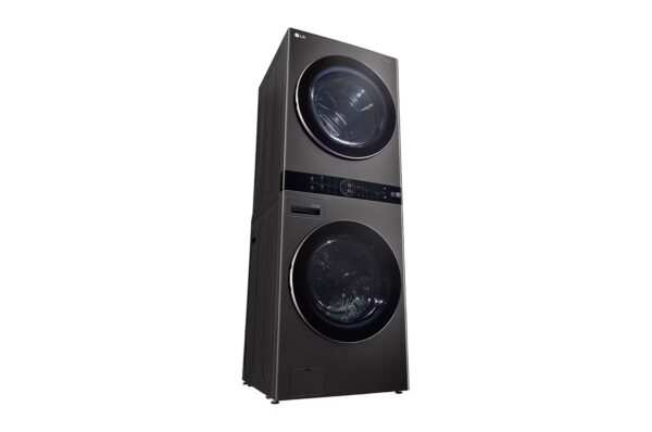 ⁦وحدة واحدة تحميل أمامي LG WashTower ™ مع لوحة تحكم بالمنتصف 21 كجم غسالة و 16 كجم مجفف / اسود⁩ - الصورة ⁦11⁩
