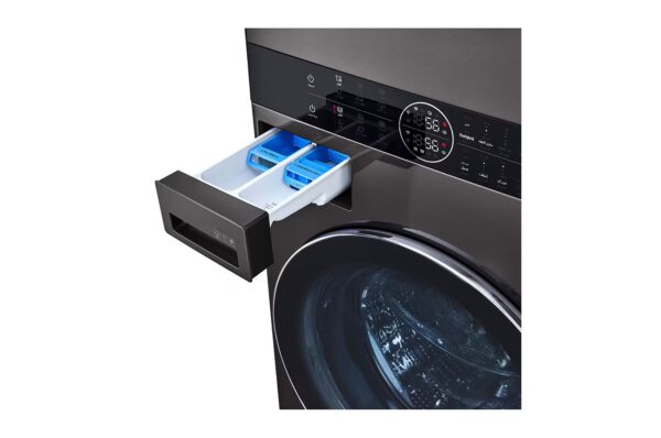 ⁦وحدة واحدة تحميل أمامي LG WashTower ™ مع لوحة تحكم بالمنتصف 21 كجم غسالة و 16 كجم مجفف / اسود⁩ - الصورة ⁦5⁩