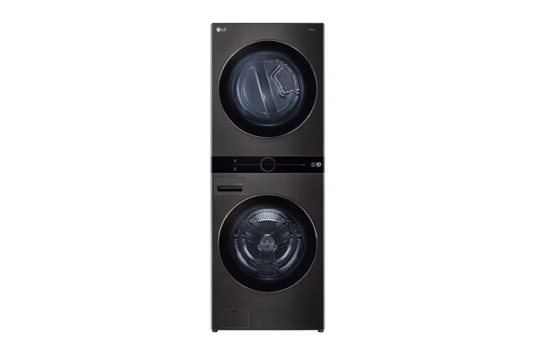 ⁦وحدة واحدة تحميل أمامي LG WashTower ™ مع لوحة تحكم بالمنتصف 21 كجم غسالة و 16 كجم مجفف / اسود⁩ - الصورة ⁦3⁩